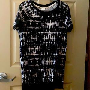 Black and white dress